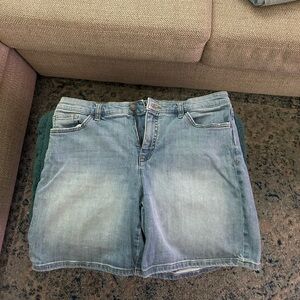Chaps Blue Jean Shorts with Soft Denim
